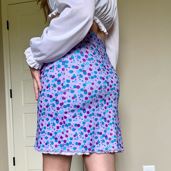 VTG 90’s Reservable Purple High Waisted Skirt - Picture 4 of 11